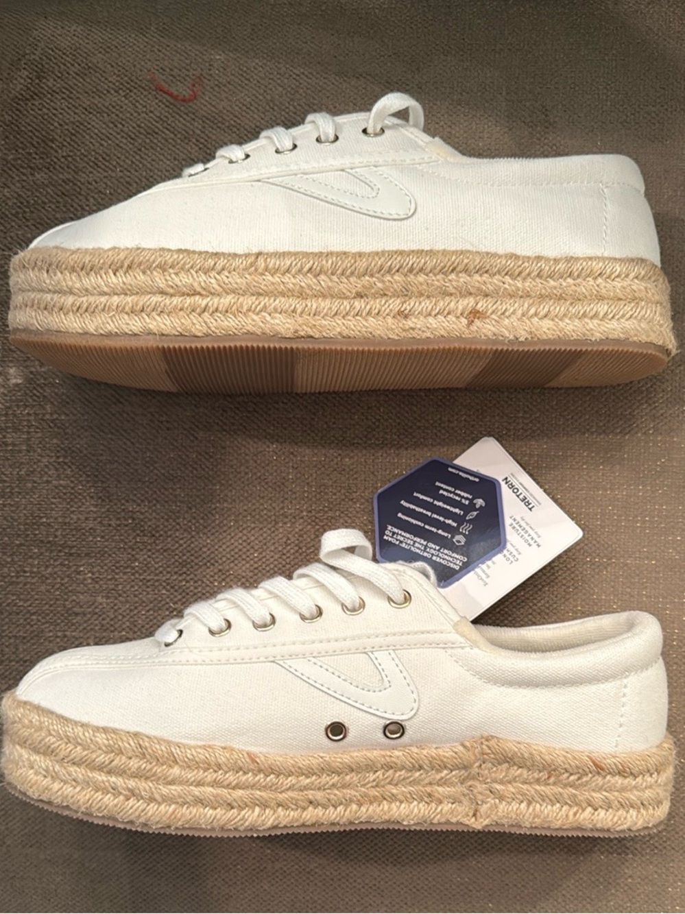 Tretorn Raffia Sneakers SZ 7